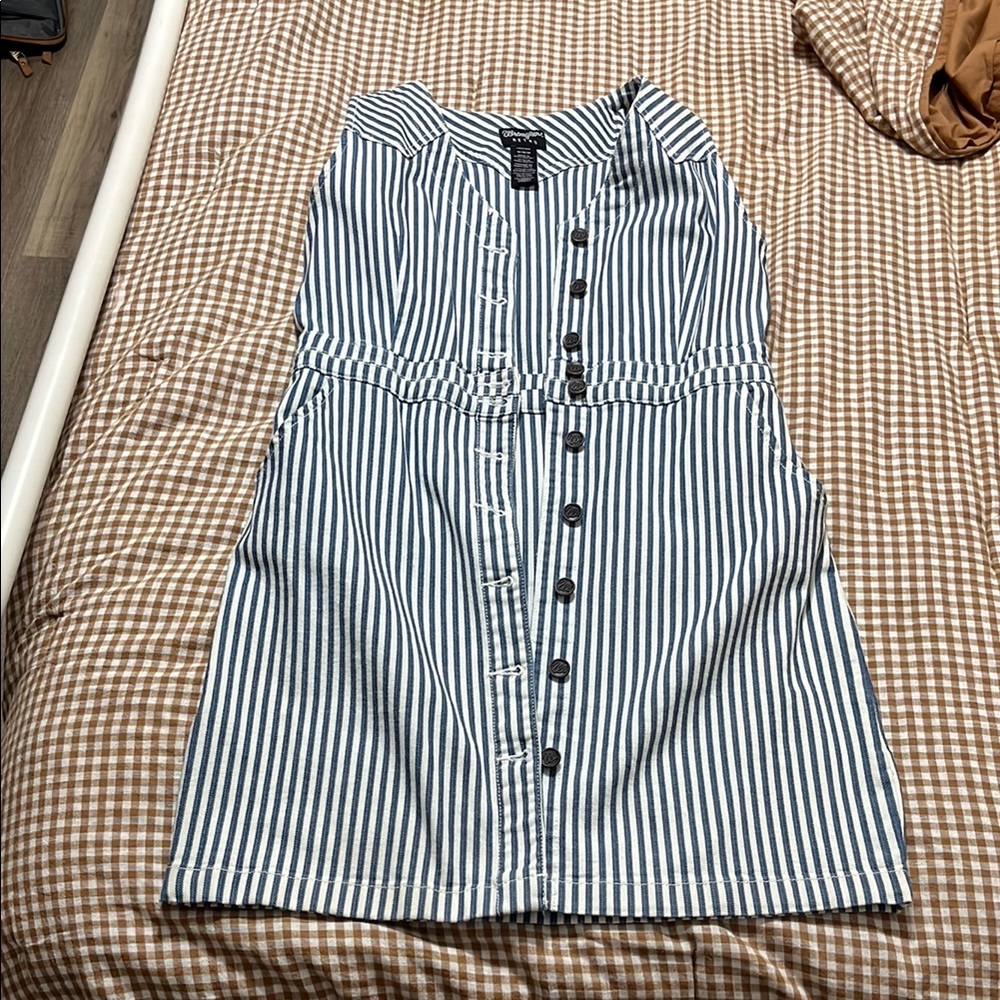 Wrangler Blue and White Striped Dress